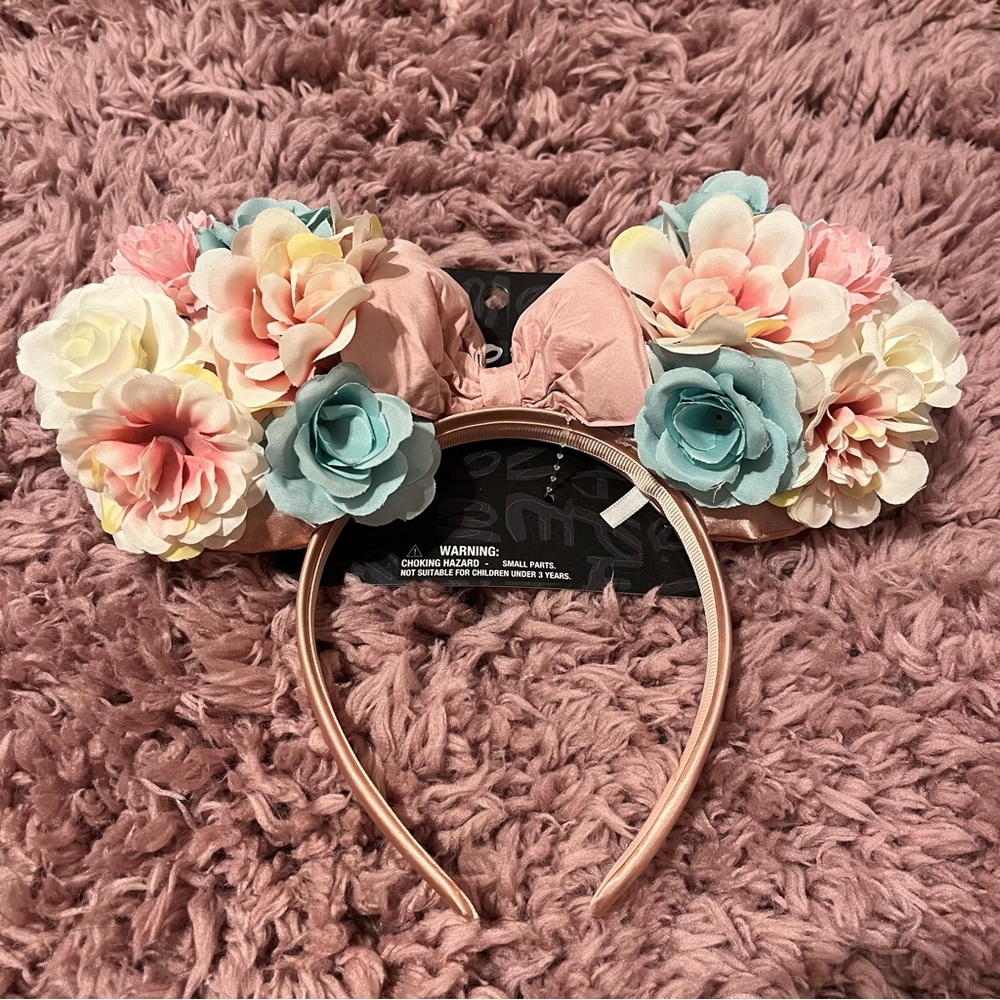 Disney Pastel Floral Headband with Bow